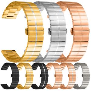 ERAYSUN, precio al por mayor, correa de reloj de acero inoxidable, hebilla de mariposa para <span class=keywords><strong>Fitbit</strong></span> Versa, accesorio de reloj inteligente, pulsera de repuesto - Product Image 2