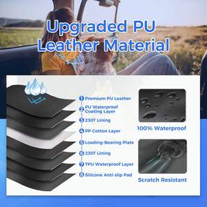 बैक सीट के लिए हार्ड बॉटम कुत्ते कार सीट कवर, जो उच्च गुणवत्ता वाले pg के पानी के सबूत एंटी-स्किड से बना है - Product Image 6