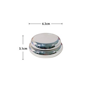 OEM Wholesale Factory Silver UV Coating Flat Round Empty PP <strong>Cosmetic</strong> Cream Skin Care Tank Container - Product Image 6