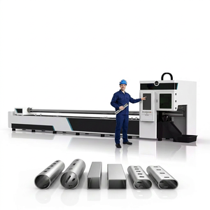 Machine de découpe laser fibre CNC 1500W pour tubes, rainurage, découpe et perforation de tuyaux, pour systèmes CVC et cadres de meubles, longueur 6m - Product Image 2