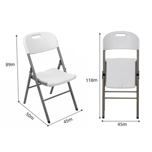 HOMFUL Wholesale Cheap Popular White Stock Furniture Modern Wedding Plastic <strong>Chairs</strong> Outdoor Folding Garden <strong>Chairs</strong> For Events - Product Image 5