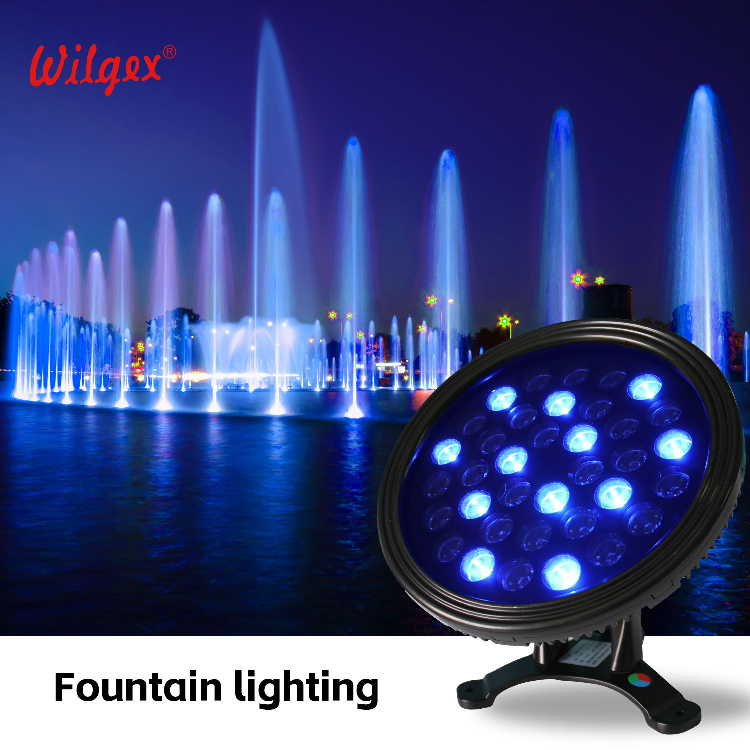 High Quality Pool Lights Underwater LED Light Aluminum Housing IP68 Waterproof 150 Rotation RGB Color Options 5-Year Warranty