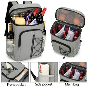 Nouveau style Sac à dos isotherme décontracté en tissu pour pique-nique, plage, extérieur, imperméable, thermique et souple - Product Image 2