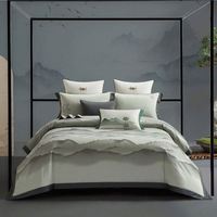 Set Sprei Katun Mesir Berkualitas Tinggi Jacquard Long-staple 600TC Semua Musim, Tersedia Set Empat Potong dan Set Tujuh Potong, Kustomisasi Pribadi