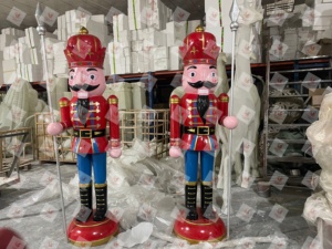 <span class=keywords><strong>Casse</strong></span>-<span class=keywords><strong>Noisette</strong></span> de Noël en résine légère Statue de soldat Figurine pour la décoration - Product Image 3