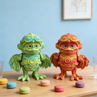 Juguete Educativo de Plástico Impreso en 3D, Pollo Flexible y Articulado para Niños, Regalo Unisex