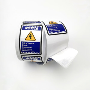 Etiqueta Electrónica Personalizada, Señal <span class=keywords><strong>de</strong></span> Advertencia, Adhesivo <span class=keywords><strong>de</strong></span> Vinilo para Exteriores, Señal <span class=keywords><strong>de</strong></span> Prohibido el Uso <span class=keywords><strong>de</strong></span> Aparatos Eléctricos, para Fines <span class=keywords><strong>de</strong></span> Advertencia - Product Image 2