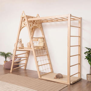 Set <span class=keywords><strong>de</strong></span> Triángulo <span class=keywords><strong>Pikler</strong></span> para Niños Parque Infantil <span class=keywords><strong>de</strong></span> Madera Casa <span class=keywords><strong>de</strong></span> Juegos Interior Pared <span class=keywords><strong>de</strong></span> Escalada Juegos Infantiles Muebles para Niños - Product Image 3