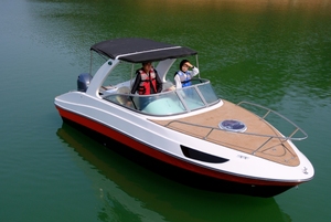 Barco de Fibra de Vidrio FLIT de 27 pies con Diseño de Cabina, Barco de Pesca Rápido para 10 Personas, Motor de 7.3 Metros, Mini Yate con Espacio - Product Image 2