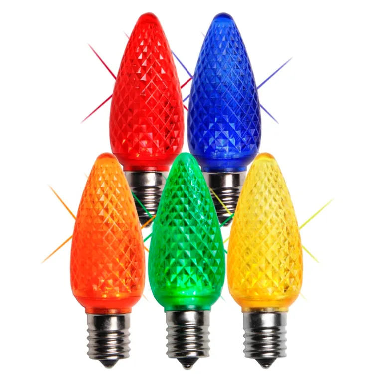Ampoule LED multicolore d'origine, lumière de qualité supérieure C9 tknny, Base E17