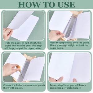Porte-perforateur en bois Mori Etsu, pliable, grand format, pour la reliure de livres et la création de journaux - Product Image 2