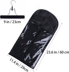 Sac de rangement pour extensions de cheveux avec cintre, support de rangement pour postiches, étui de transport pour perruques, sacs de rangement pour coiffures - Product Image 2