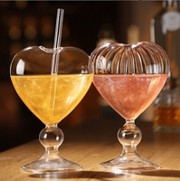 Einzigartige Trinkgläser Großhandel Bleifreies Kristallglas Champagner Hand Craft Kristall Fallschirm Cocktail Glas Cocktail glas