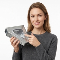 Trampa para Ratones Triangular de Acero Inoxidable Sólido, Capacidad para 30 Ratones, Ecológica, Caja de Control de Roedores con Ventana Transparente para Interiores y Exteriores