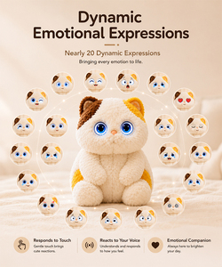 Robot de Compañía de Peluche Inteligente con IA, Respuesta Táctil Sensorial, Recargable, Juguete Electrónico Interactivo para Mascotas, Compatible con ODM - Product Image 5