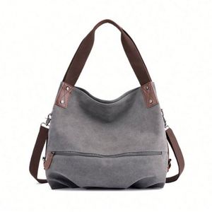 Bolso de Lona de Moda, Bolso Bandolera, Bolso de Mensajero, Bolso Tote Informal para Mujer - Product Image 1