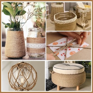 Cuerda de Yute Natural de 5 mm, Hilo de Cáñamo y Cinta de Arpillera para Manualidades, Envoltura de Regalos y Decoración de Fiestas - Product Image 3