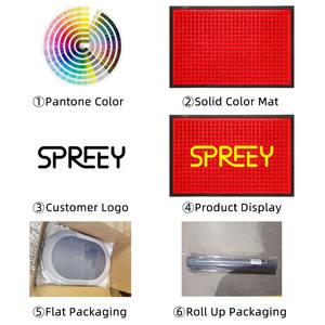 Felpudo de entrada de nailon de goma resistente personalizado para interiores y exteriores con sublimación para mascotas para el hogar comercial - Product Image 5