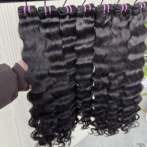 Extensiones de Cabello Humano Virgen Ondulado Camboyano, Color Natural, 10-40 Pulgadas, Trama Doble a Máquina, Brillante, Sin Enredos, Sin Caída, Venta al Por Mayor - Product Image 5