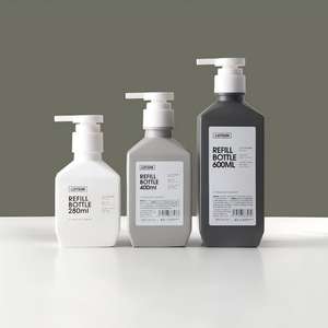 ขวดปั๊มสบู่เหลว 280 มล. 400 มล. 600 มล. ขวดปั๊มโฟมทรงเหลี่ยม ขวดโลชั่นทรงเหลี่ยม HDPE บรรจุภัณฑ์สำหรับผลิตภัณฑ์ดูแลผิว - Product Image 5