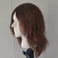 Tête de mannequin personnalisée en cheveux humains 100 % naturels pour la formation en coiffure, la formation en maquillage, les salons de beauté et les écoles de coiffure