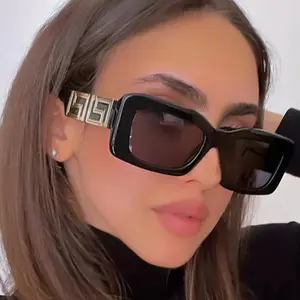 Occhiali da sole di marca di lusso per le donne di moda quadrata piccola montatura occhiali da sole da uomo che guida gli occhiali Gafas De Sol Mujer