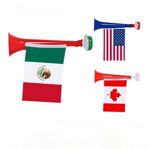 Vuvuzela drapeau américain, klaxon de stade, bruiteur patriotique pour événements sportifs et célébrations nationales, personnalisable - Product Image 1