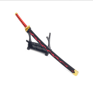 Une pièce <span class=keywords><strong>Anime</strong></span> accessoires gaine rouge neuf hommes Jin Wei porte brûlant épée métal artisanat 26cm arme modèle décoration - Product Image 6