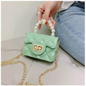 กระเป๋าเยลลี่สายโซ่สำหรับเด็กผู้หญิง,กระเป๋าถือสะพายพาดลำตัวลายน่ารักขนาดเล็กสำหรับเด็กวัยหัดเดิน - Product Image 6