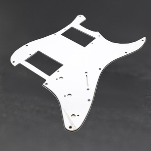 PVC 3-Ply 11 Hole <strong>Stratocaster</strong> HH Pickguard, ST Double Humbucker Scratch Plate, Electric Guitar Replacement Parts Wholesale - Product Image 4