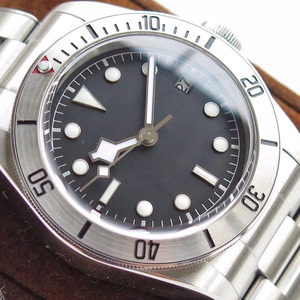 Classic Steel Style Men <b>Automatic</b> Watch 41mm Black Dial Sapphire Glass Rivet Bracelet Luxury Sport <b>Wristwatch</b> - Product Image 2