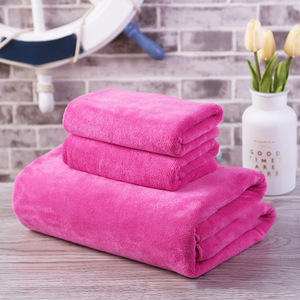 Juego de Toallas de Baño 80x180 40x80 35x75 Cm Suaves y Absorbentes Color Violeta Morado para Hotel y Spa - Product Image 4