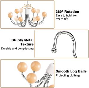 Multipurpose <b>Space</b> <b>Saving</b> <b>Hangers</b> for Closet 2025 360 Swivel Closet <b>Hangers</b> Purse Organizer Hat Holder Belt Organizer - Product Image 5