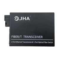 Konverter Media serat Gigabit, 1 port 1000 dasar FX dan 2 port 10 100 1000 sakelar dasar 1000mbps saklar jaringan untuk rumah pintar