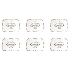 Set di 6 Tovagliette Quadrate in Plastica Bianca di Alta Qualità Excelsa, 435x28,5 cm, Design Moderno Made in Italy per Casa e Matrimoni - Product Image 2