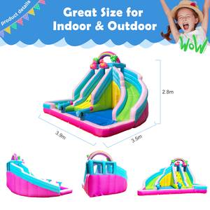 Home Use Jumping Castle for Kids Inflatable House With Water <b>Slide</b> <b>Small</b> House Inflatable Water <b>Slide</b> House Home U - Product Image 4