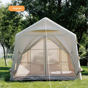 Opblaasbare tent <span class=keywords><strong>7</strong></span> ㎡   Luxe TC katoenen draagbare vierseizoenen dakkoffer met dubbele laag, regenbestendig en zonwerend voor kamperen - Product Image 5