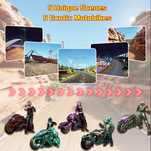 तूफान राइडर एक्स ई. सी. गेम रूम सिक्का संचालित सिम्युलेटर मोटो बाइक रेसिंग गेम मशीन मोटरसाइकिल आर्केड गेम मशीन - Product Image 2