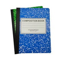 A4 Notizbuch mit breitem College-Lineal, individuell bedruckbar, Softcover, Notizheft, Kompositionsheft für die Schule