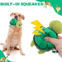 Jouet à mâcher pour chien, jouet couineur pour chiot, animaux en peluche mignons (requin, tortue, écureuil) pour animaux de compagnie