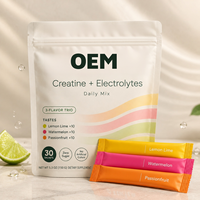 Poudre de créatine et d'électrolytes pour l'endurance, apportant de l'énergie, antioxydant, équilibre électrolytique, différentes saveurs, 30 sachets, HALAL