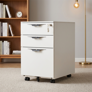 Armoire mobile minimaliste en acier KD avec serrure à code pour bureau, mobilier de bureau pour usage domestique ou professionnel - Product Image 1