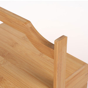 Caja de Madera de Bambú Rectangular, Portátil, para Regalos, Almacenamiento de Pasteles, Caja de Regalo Artesanal - Product Image 4