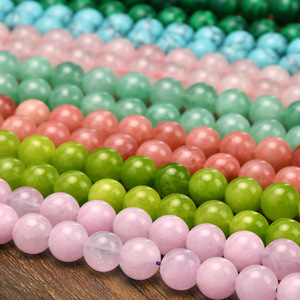 Collier de perles en pierre naturelle 10 mm, chaîne de clavicule colorée haut de gamme pour l'été, <span class=keywords><strong>bijoux</strong></span> en pierre naturelle pour femmes et filles - Product Image 4
