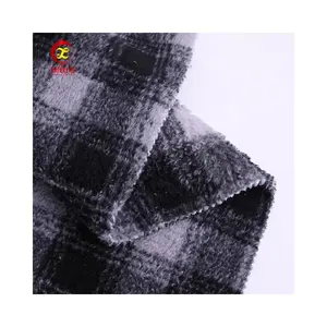 Patrón de tela de lana Sherpa con estampado cálido de dos lados para mantas
