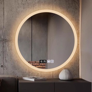 Espejo de Baño Redondo Inteligente con Retroiluminación LED para Hotel, Estilo Moderno, Montado en la Pared, con Luz - Product Image 2