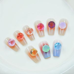 Accesorios de joyería DIY con piedras preciosas redondas transparentes K9, fabricante mayorista de brocas de vidrio con base puntiaguda. - Product Image 3