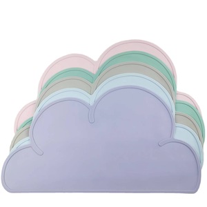 Manteles Individuales de Silicona con Forma de Nube, Manteles de Mesa de Silicona, Platos de Silicona Suave con Succión, Platos de Alimentación con Aislamiento - Product Image 6
