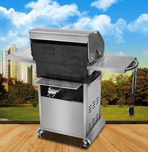 户外聚会的坚固,无烟户外厨房ce不锈钢燃气烧烤烧烤-阿里巴巴