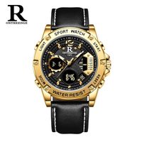 Jam Tangan Kuarsa 46Mm untuk Pria Jam Tangan Mewah Modis Baja Tahan Karat Paduan 3bar Tahan Air Kristal Safir Penunjuk Montre Homme